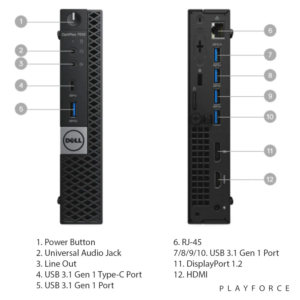 Optiplex 7050 (i7-7700T, 8GB, 256GB SSD)