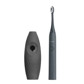 Ordo Sonic  Toothbrush & {access}ories Handle - Charcoal Curved Large Diamond