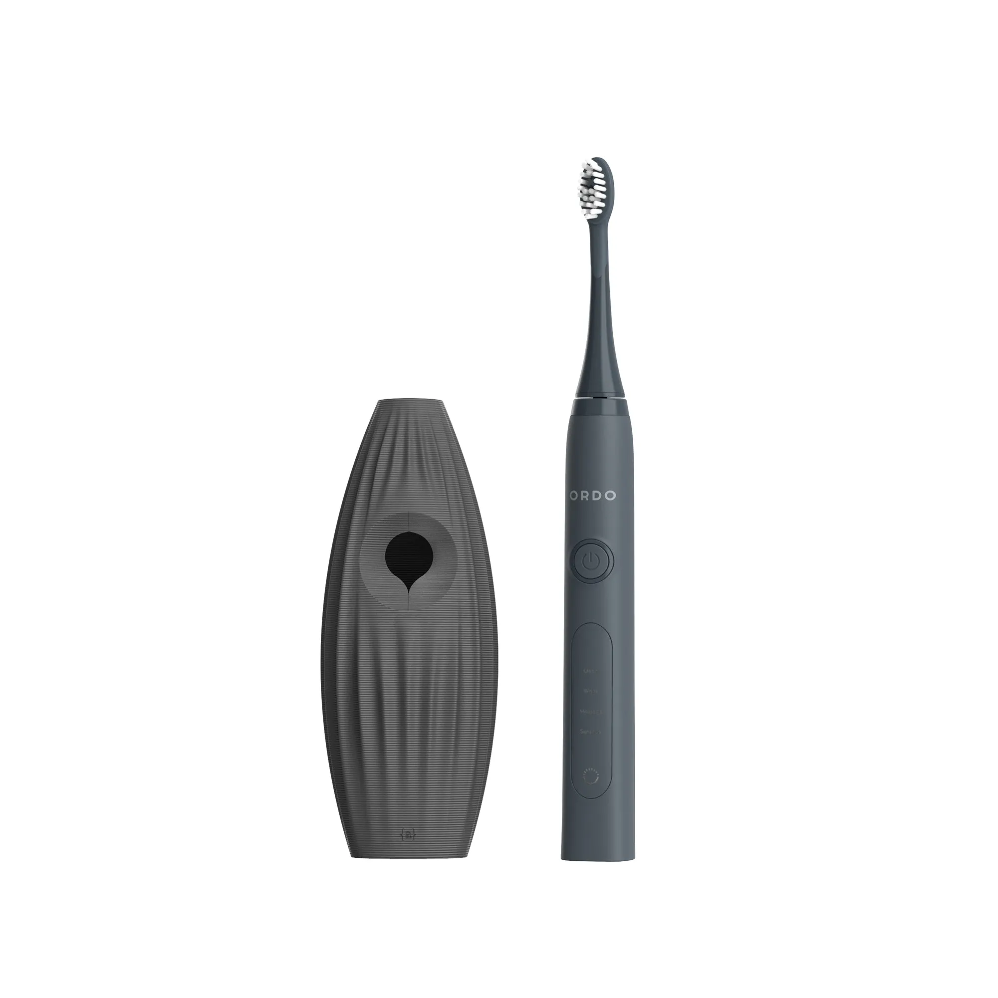 Ordo Sonic  Toothbrush & {access}ories Handle - Charcoal Hemispherical Large Vertical