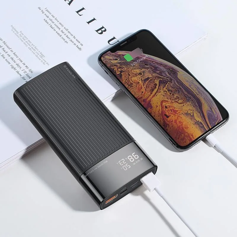 Portable Fast Wireless Power Bank 20000mAh QC PD 3.0  USB Charger