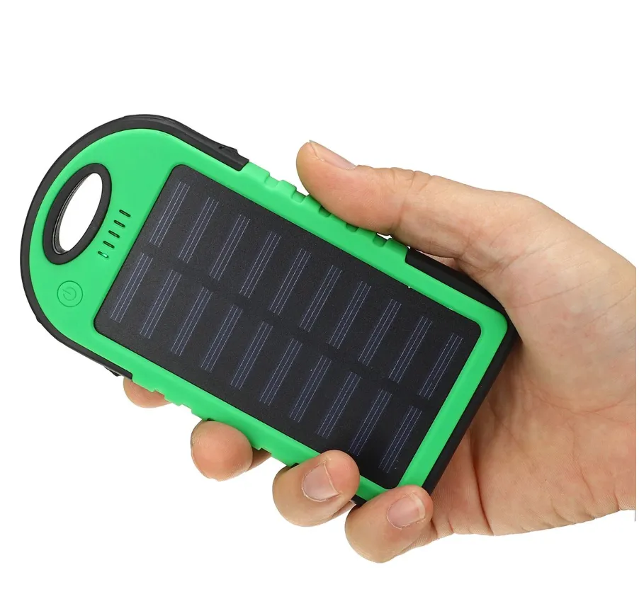 Portable Solar Powered Cell Phone Battery Charger