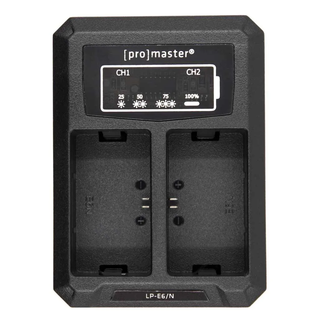 Promaster Dually USB Charger Canon LPE6