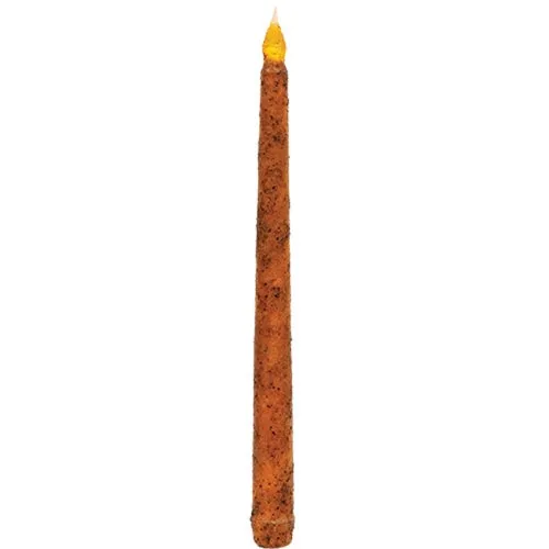 Pumpkin Spice Tall Dipped Timer Taper - 10.75"