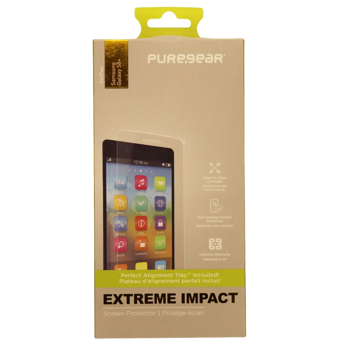 PureGear Extreme Impact Series Screen Protector for Samsung S8  (Plus) - Clear