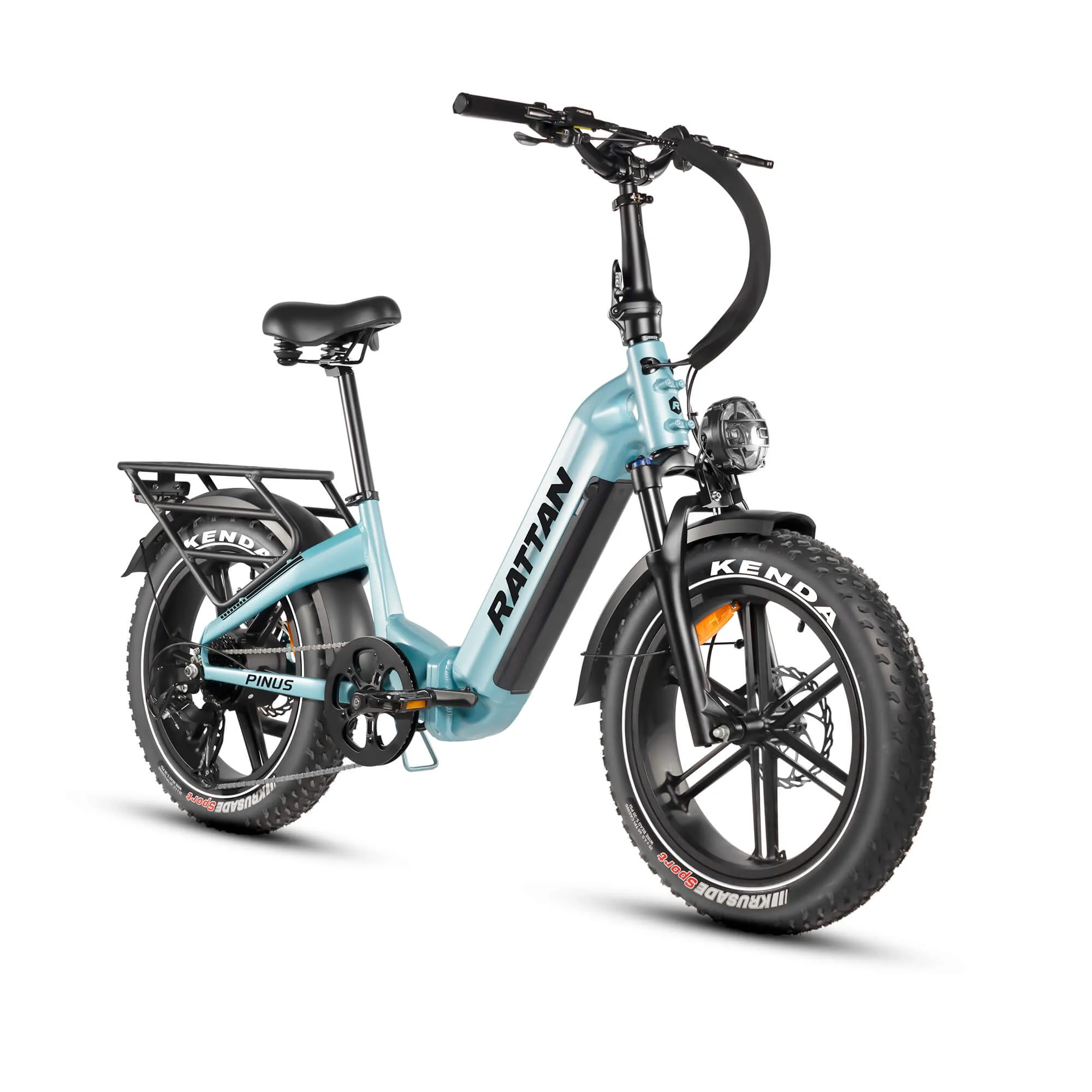 Rattan Pinus 750W 48V Step Through Fat Tire Electric Bike