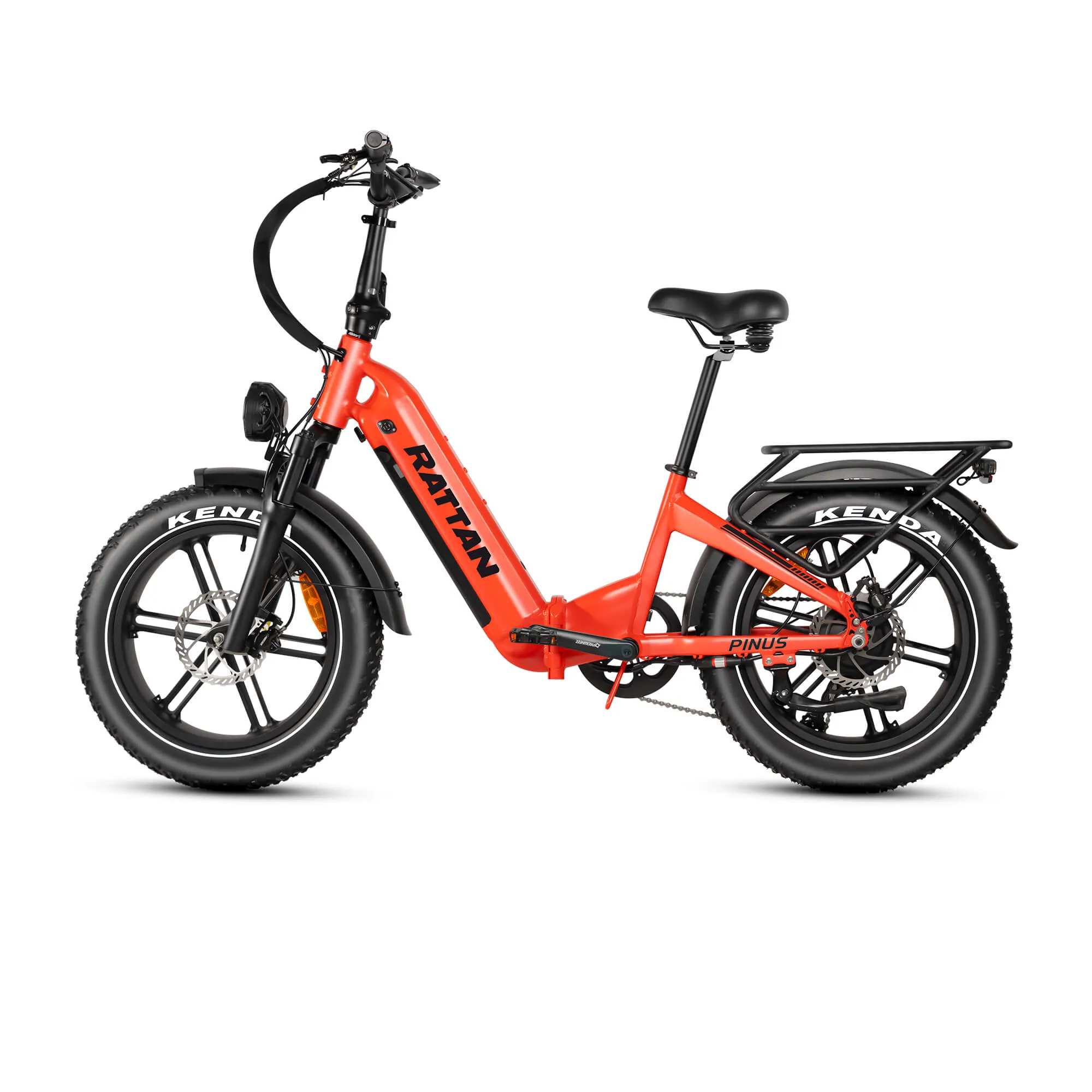 Rattan Pinus 750W 48V Step Through Fat Tire Electric Bike