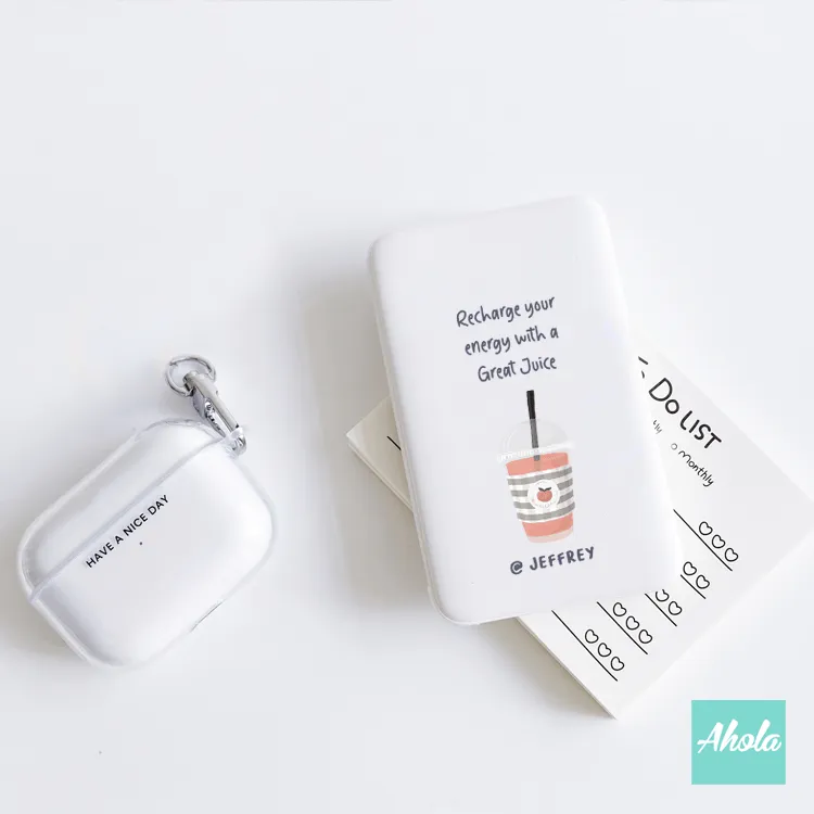 【Recharge Drink】Portable Power Bank with built-in wire 內置線便攜式差電器