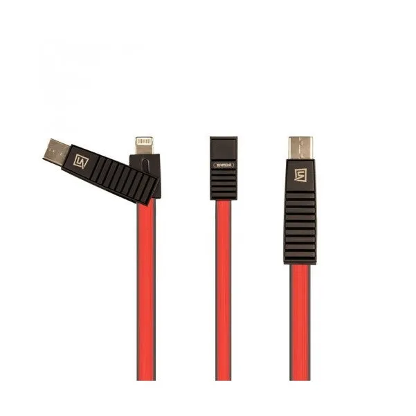 Remax Linyo 3 in 1 USB-C, Lightning and Micro USB Charging and Data Cable (1m)