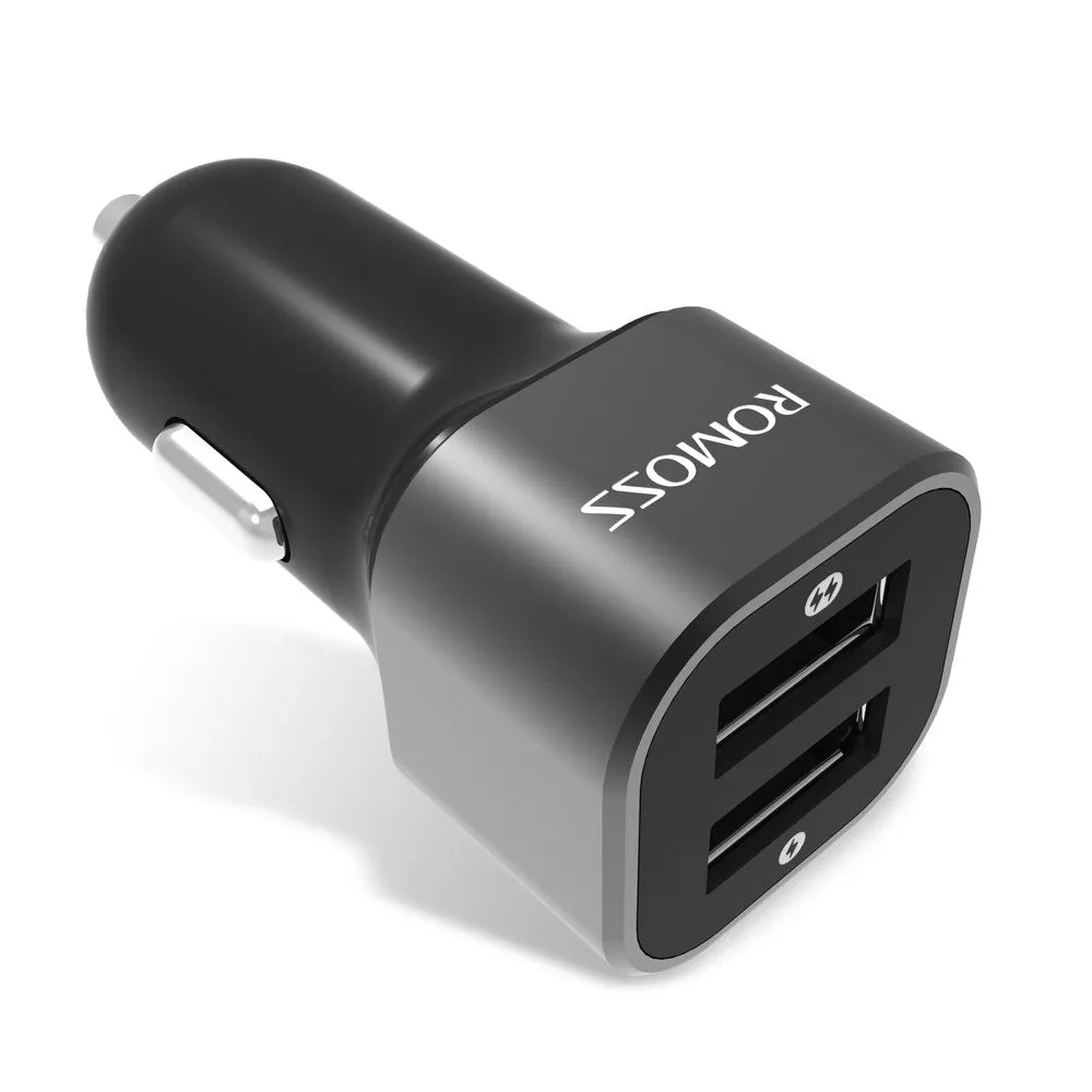 Romoss Car Charger Rocket Power 2usb 2.4a Am12