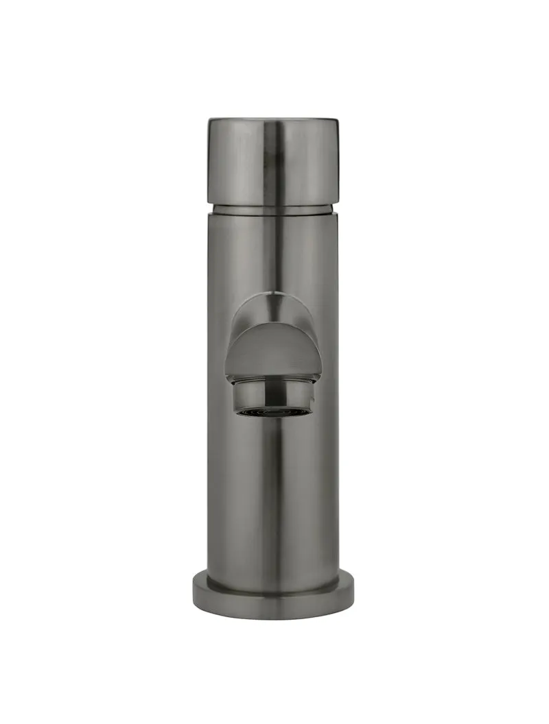 Round Pinless Basin Mixer - Shadow Gunmetal