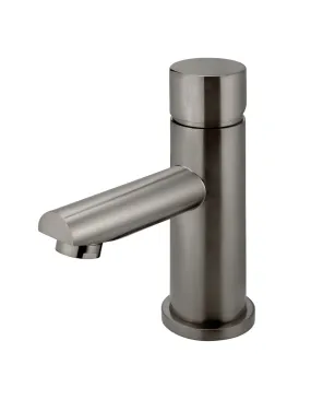 Round Pinless Basin Mixer - Shadow Gunmetal