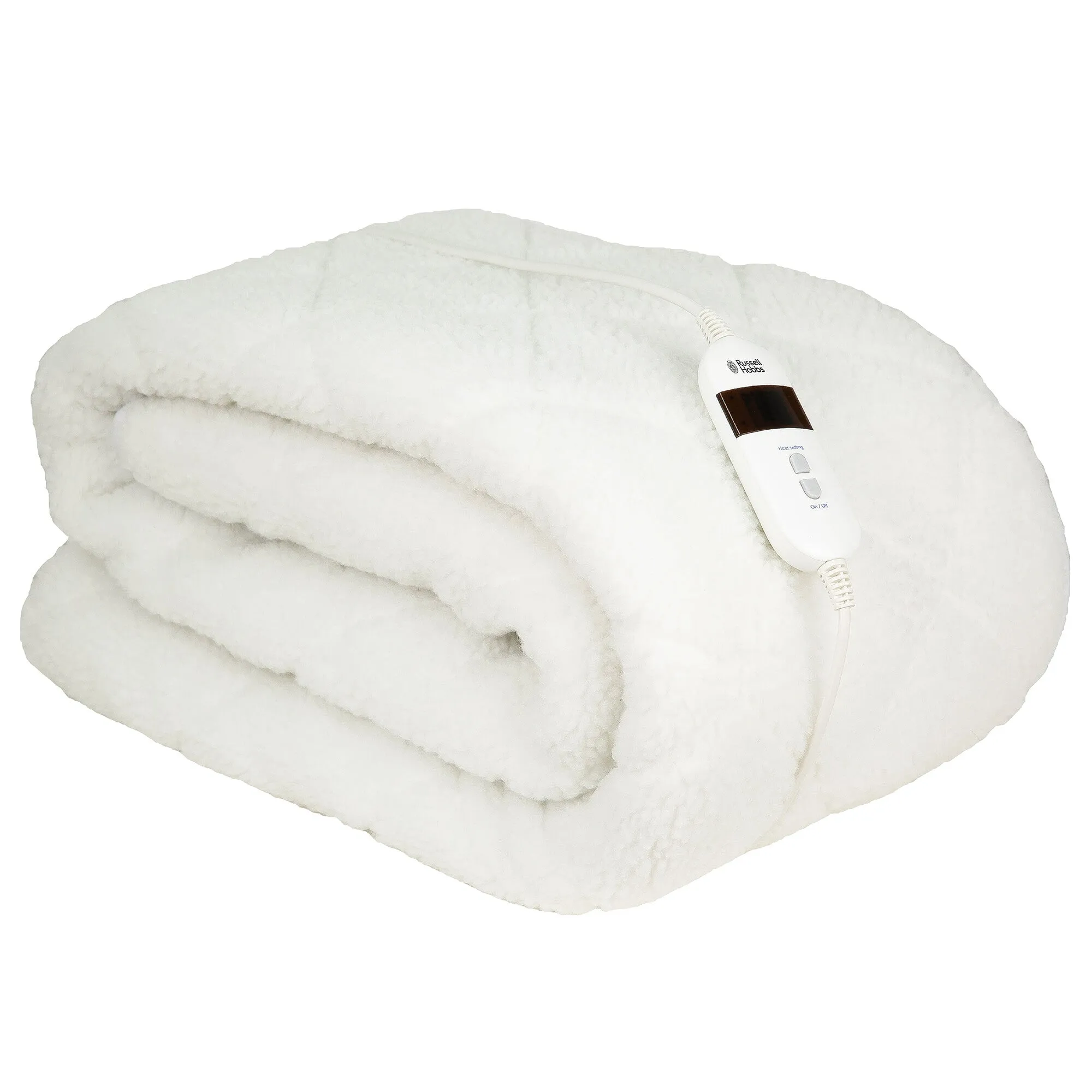 Russell Hobbs RHEKB8003 electric blanket White Fleece, Polyester