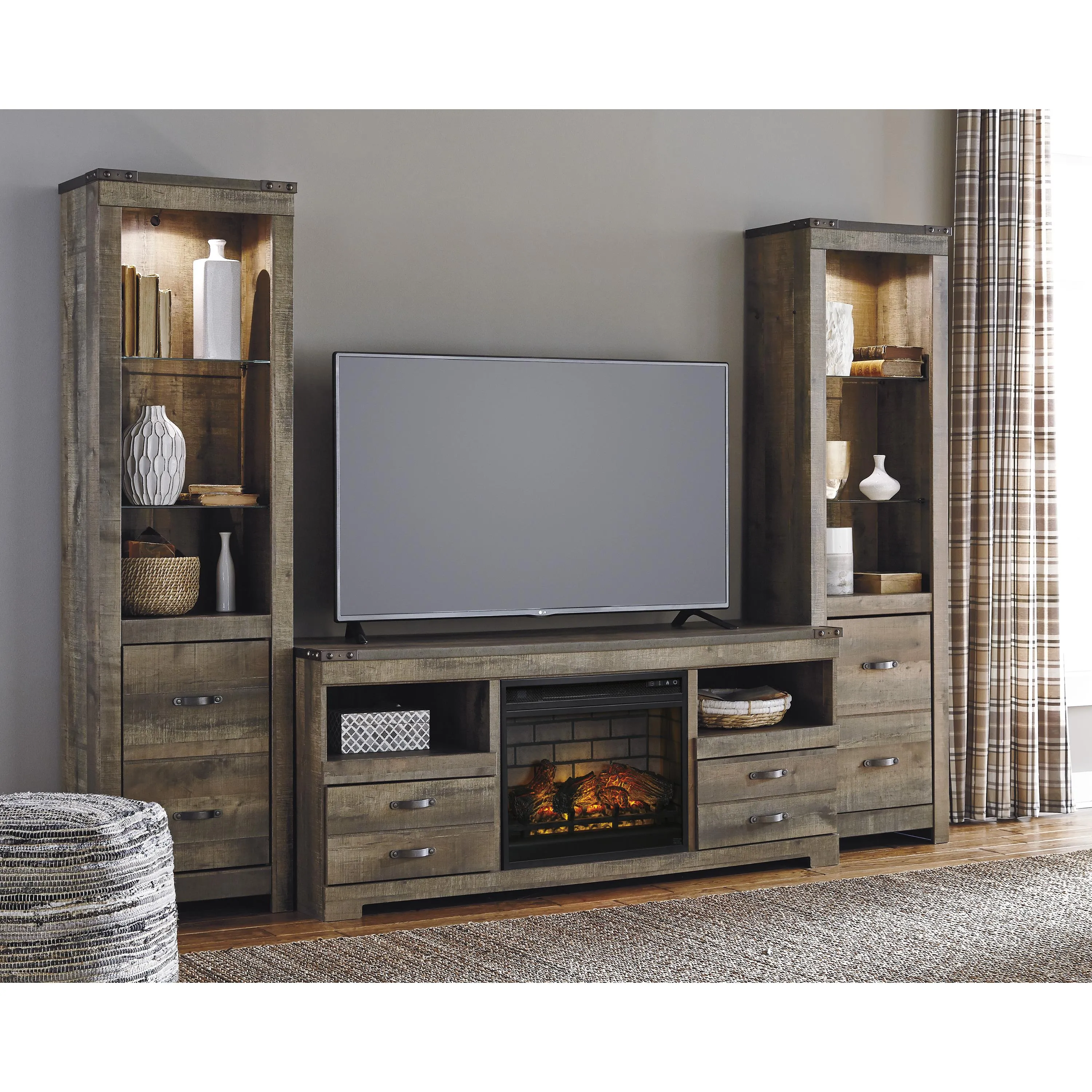 Signature Design by Ashley Trinell TV Stand W446-68/W100-101