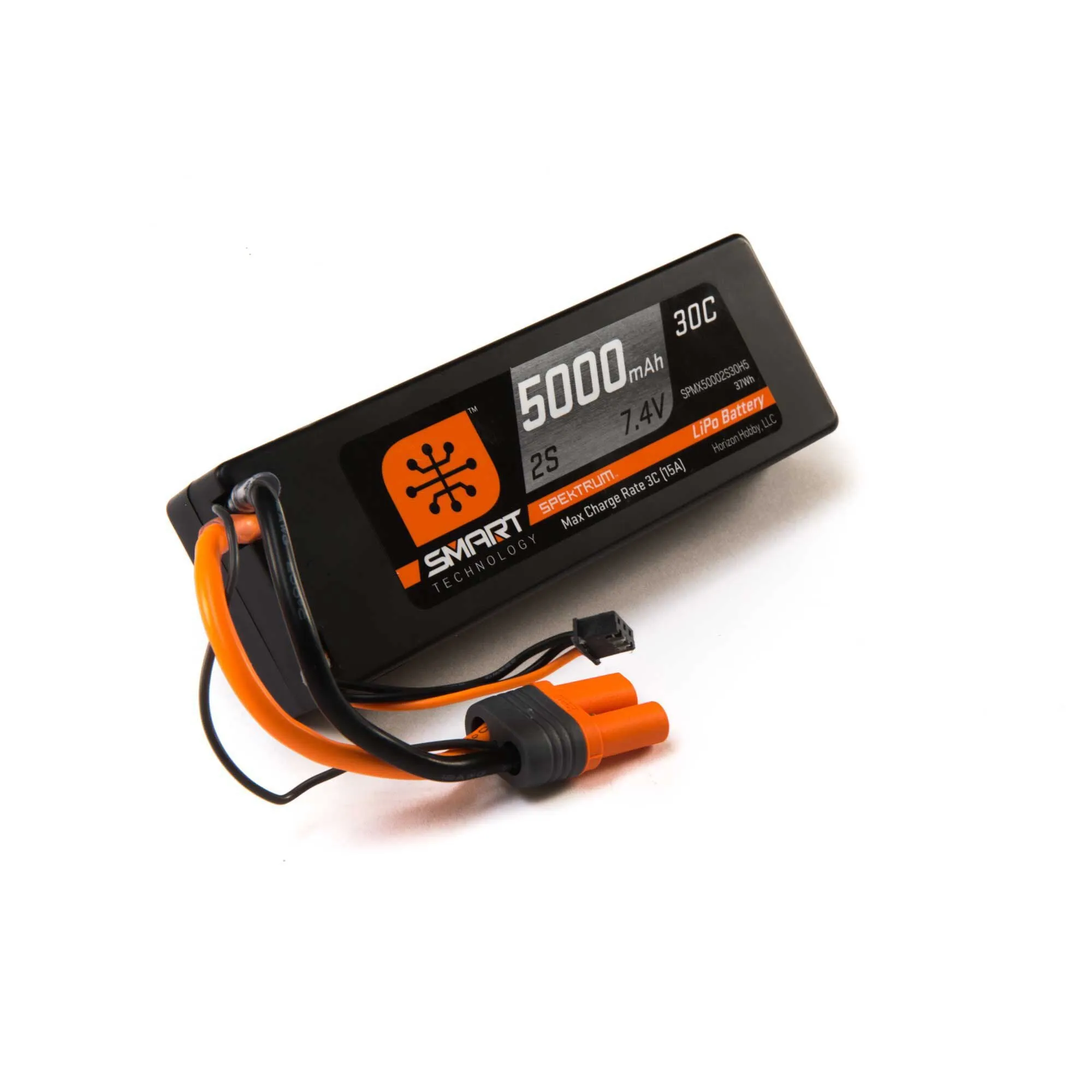 Spektrum Smart Powerstage Surface Bundle: 5000mAh 2S 50C LiPo Battery (IC5) / 100W S100 Charger SPMX-1032