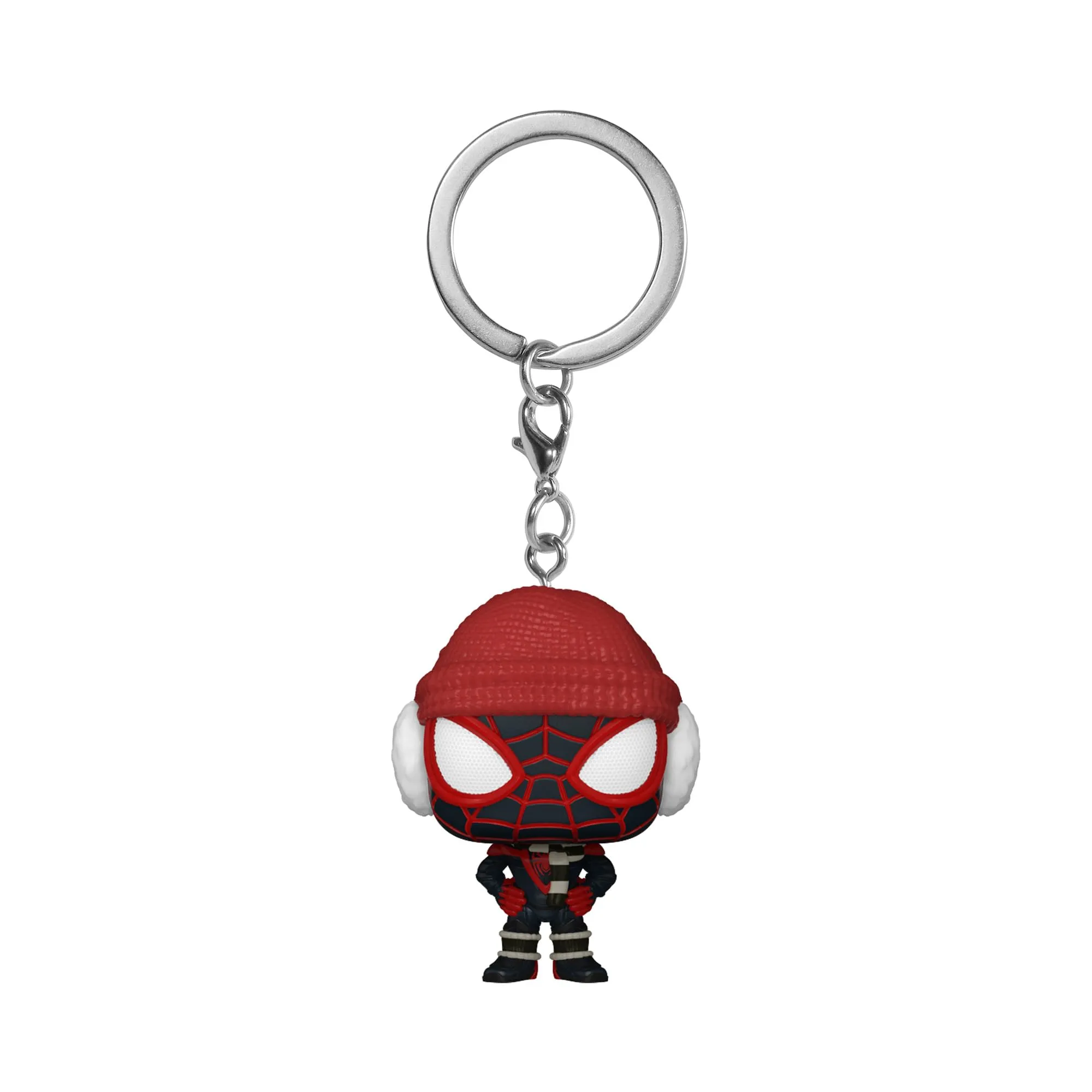 Spider Man Miles Morales Winter Suit Funko Pop Keychain