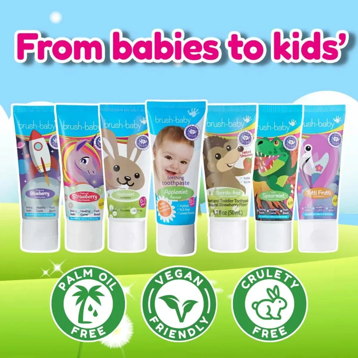 Teething Baby Toothpaste - 3 Pack