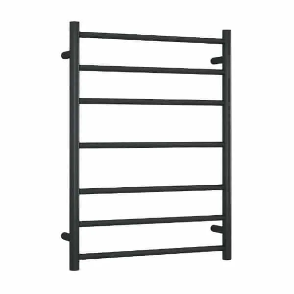 Thermogroup 7 Bar Heated Towel Rail Matte Black 600mm