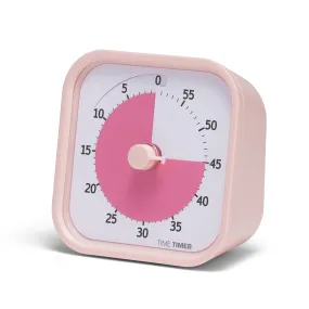 TIME TIMER Home MOD - 60 Minute Kids Visual Timer Home Edition - for Homeschool Supplies Study Tool, Timer for Kids Desk, Office Desk and Meetings with Silent Operation (Peony Pink)