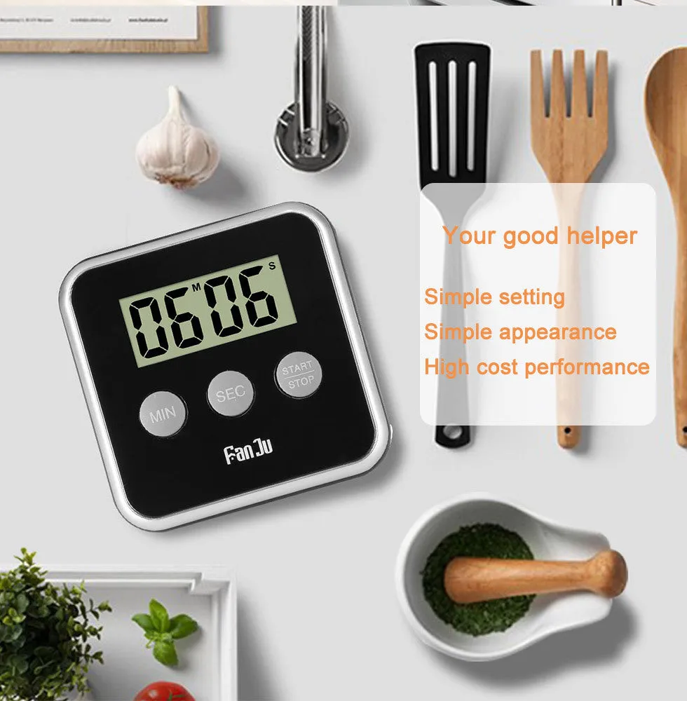 Timer Kitchen Digital  Stopwatch  Magnet Back Suction Timer