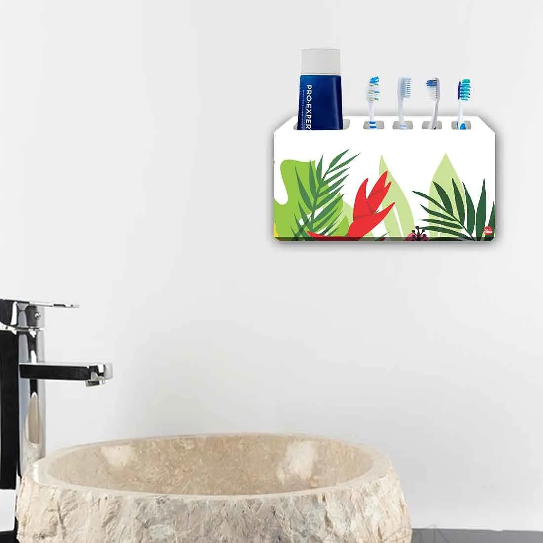 Toothbrush Holder Wall Mounted -Leaves