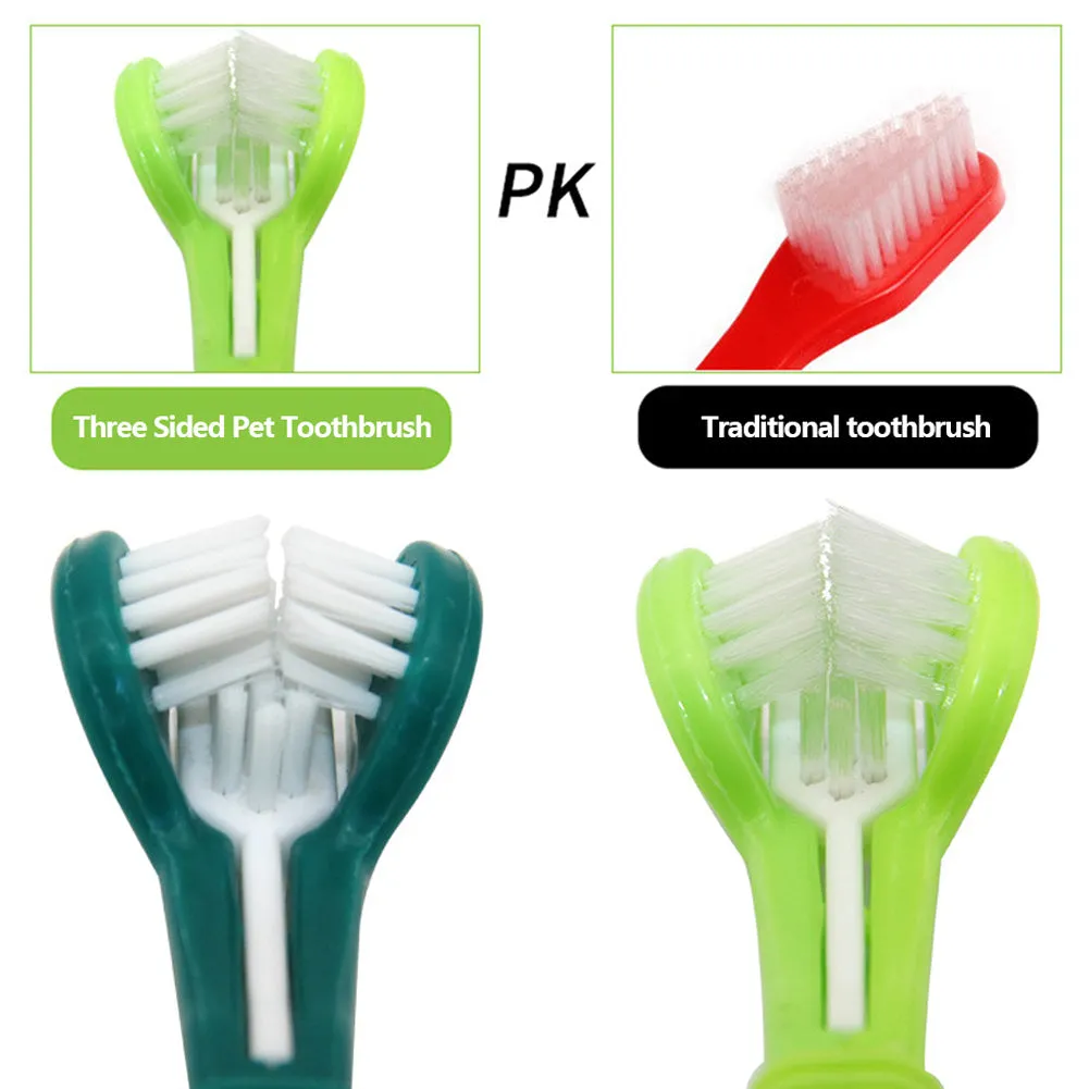 Toothbrush Three-Head Multi-angle Toothbrush Cleaning Brush