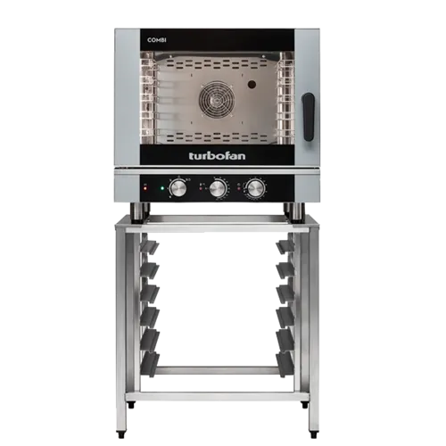 Turbofan EC40M5/SK40A  combi oven with stand, electric, direct steam