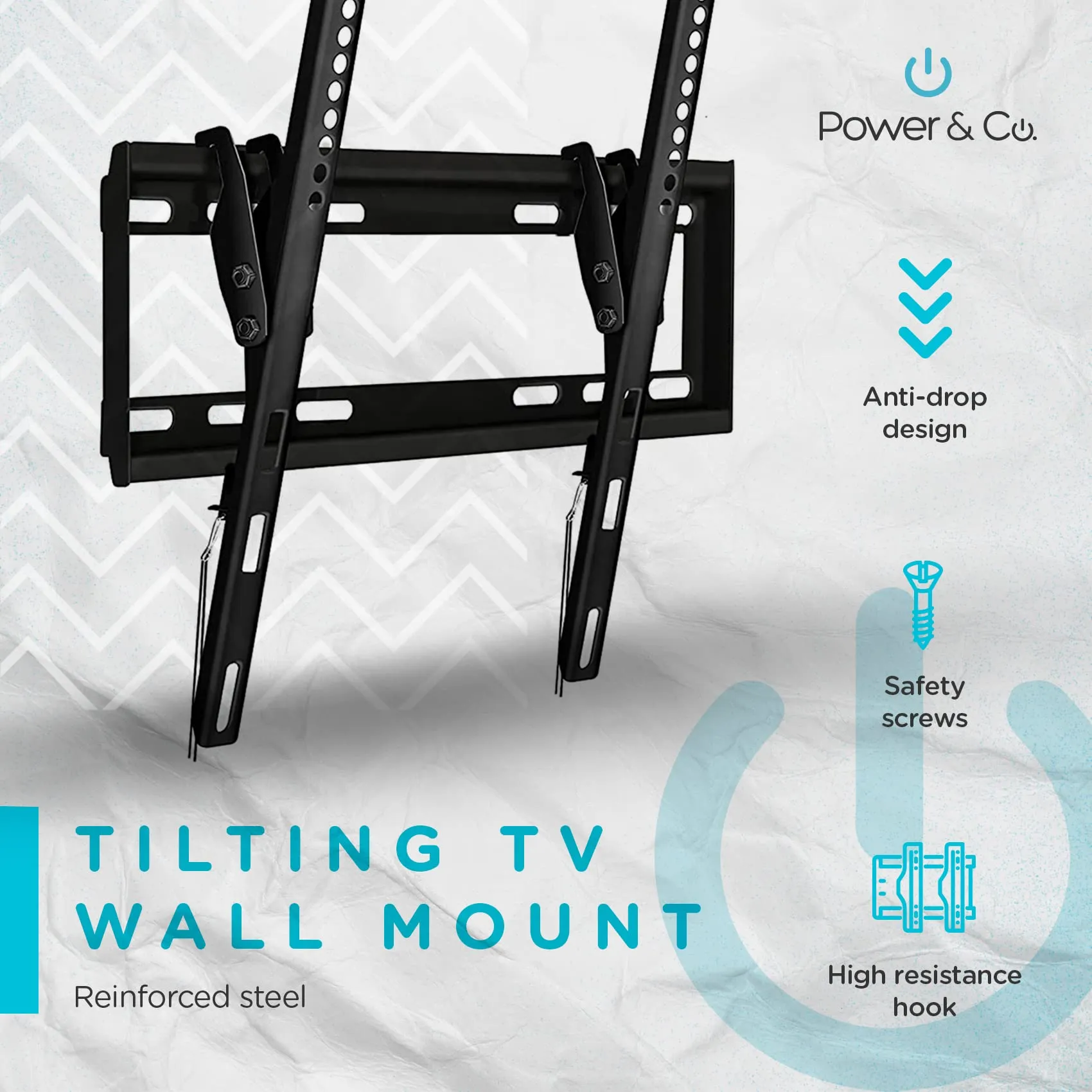 Universal Fixed Tv Wall Mount for 32 to 75 Screens Power & Co