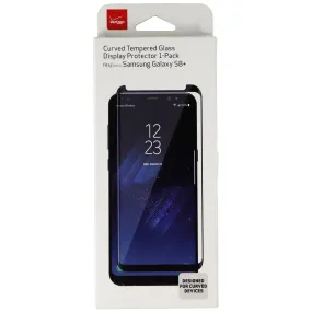 Verizon Curved Tempered Glass Screen Protector for Galaxy (S8 ) - Clear/Black