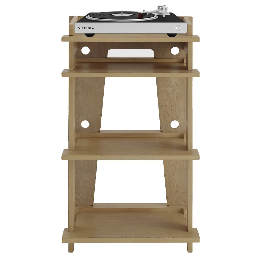 Victrola Hi-Res Carbon Turntable   Crosley Soho Turntable Stand - Natural