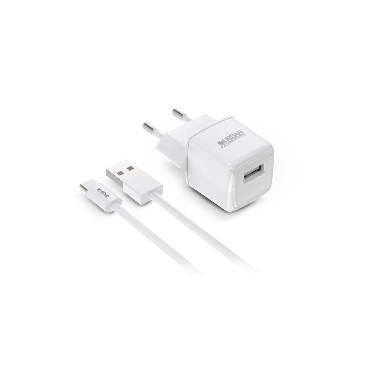 Wall Charger   USB-C Cable Urban Factory PSC25UF White 12 W