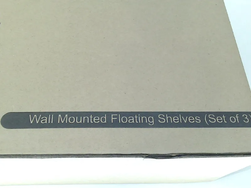 Wall Mounted Floating Shelves Set of 3 Brown Home Accessory