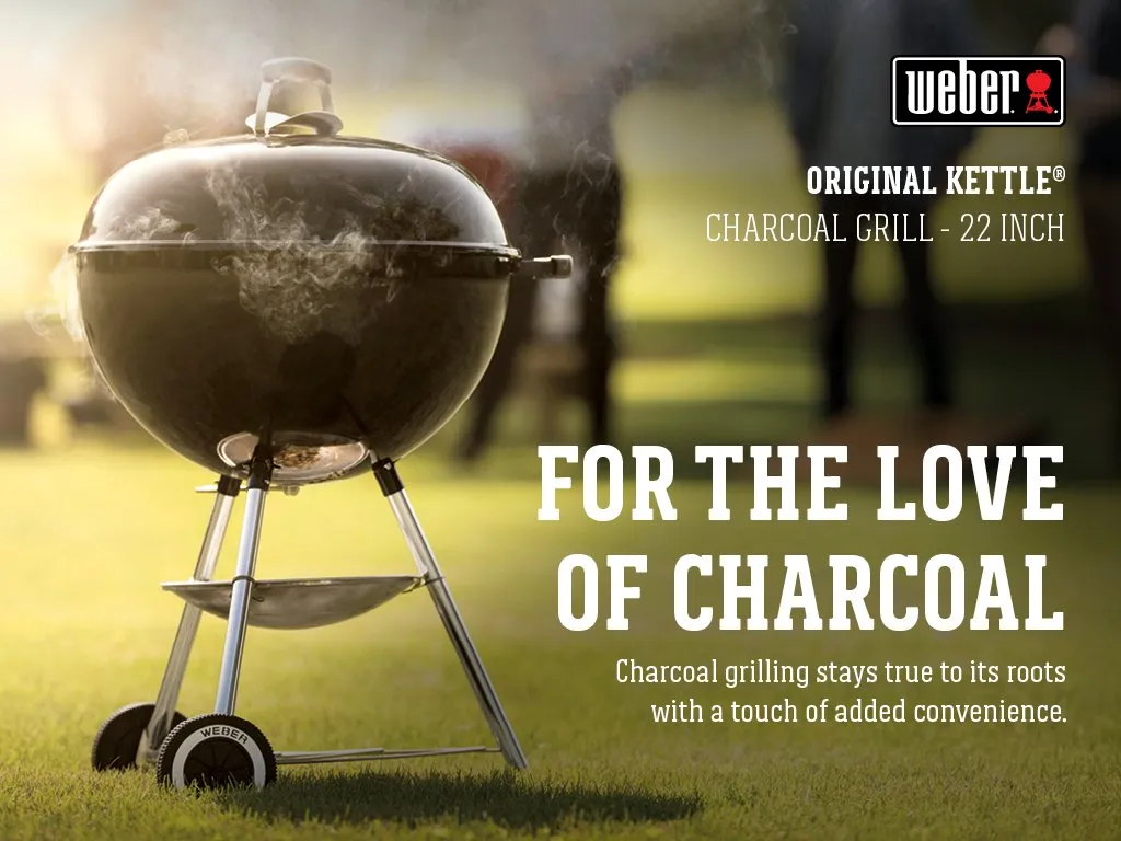 Weber Original Kettle Charcoal Grill 22 Inch Black