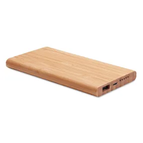 Wireless Power Bank in Bamboo