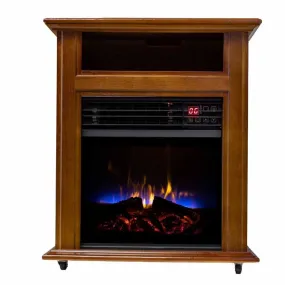 World Marketing Comfort Glow Electric Quartz Fireplace - French Walnut