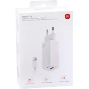 Xiaomi Mi 65W Wall Charger USB-C  USB-A GaN Tech  Cavo1m USB-C