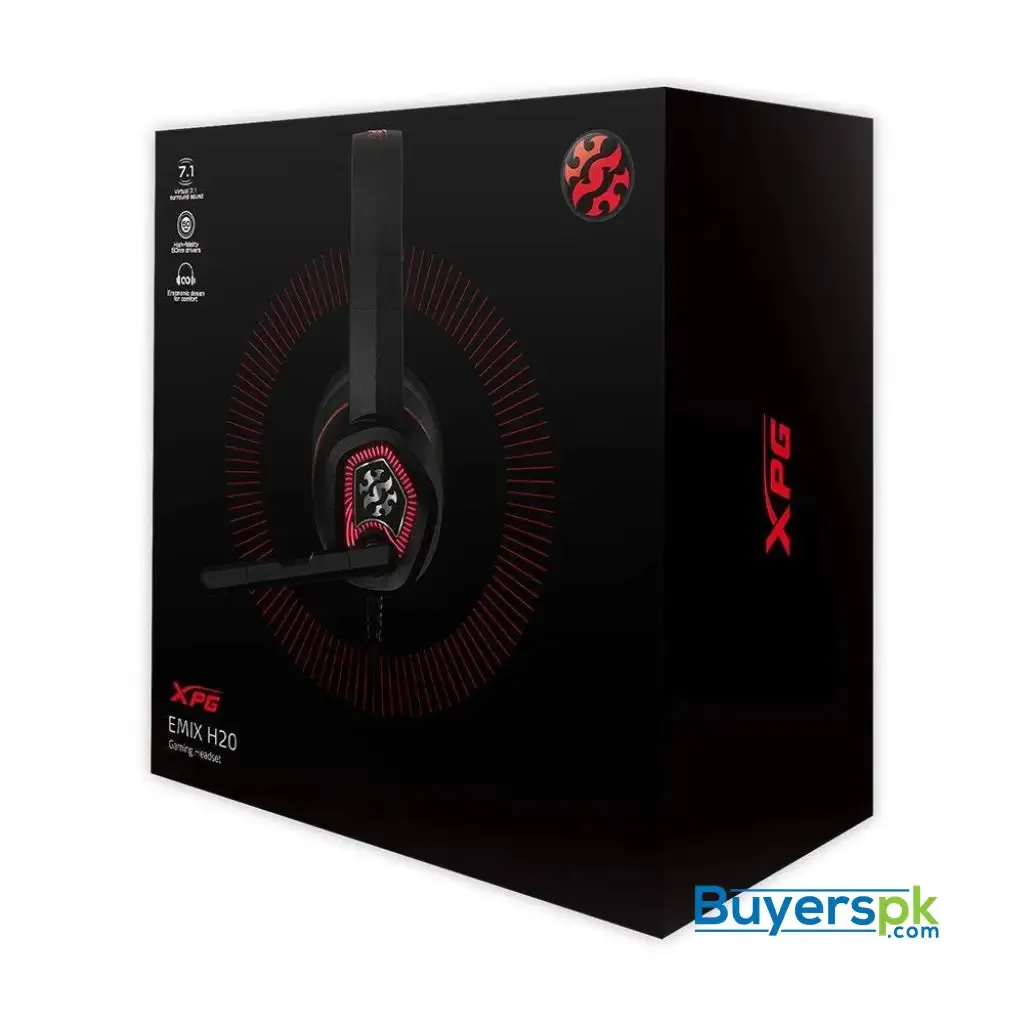 Xpg Emix H20 Wired Virtual 7.1 Surround Sound Rgb Gaming Headset