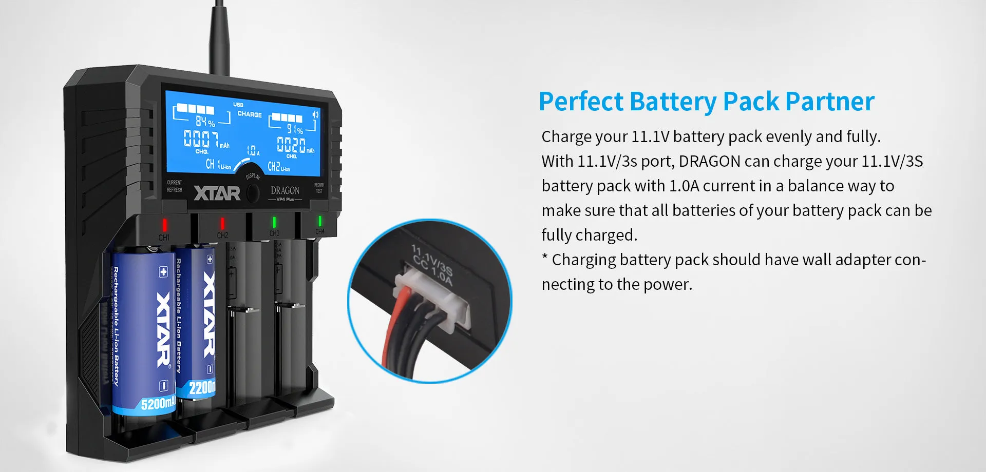 XTAR DRAGON VP4 Plus Battery Charger