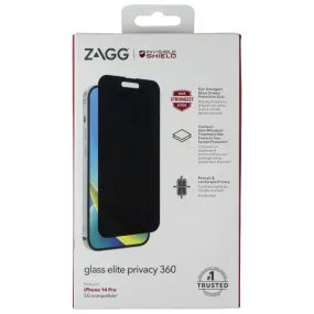 ZAGG (Glass Elite Privacy 360) Screen Protector for Apple iPhone 14 Pro - Tinted